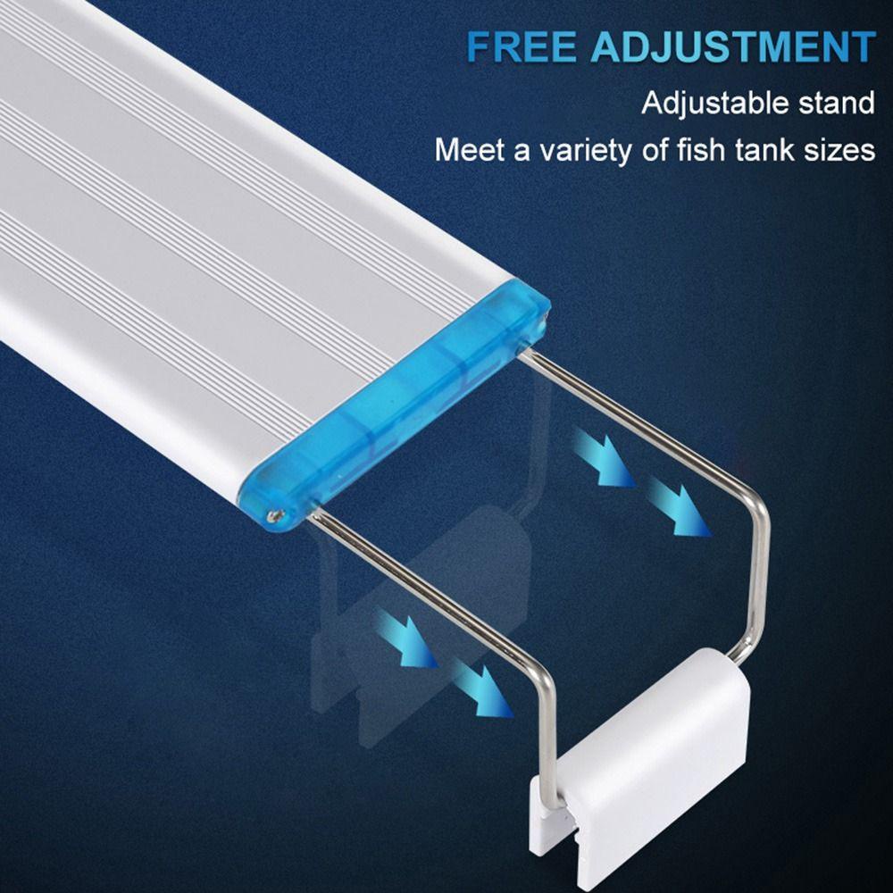 [Elegan] Fish Tank Light Extendable 8W/12W/16W/20W/24W 90-260V Lampu Tanam Air Tawar Tanaman Air Warna Lampu Aquarium