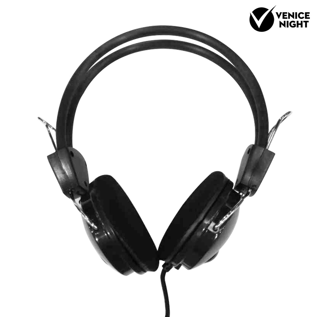 (VNEP) (Berkabel) 3.5mm Universal Noise Cancelling Head-mounted Headset Headphone dengan Mic untuk Komputer