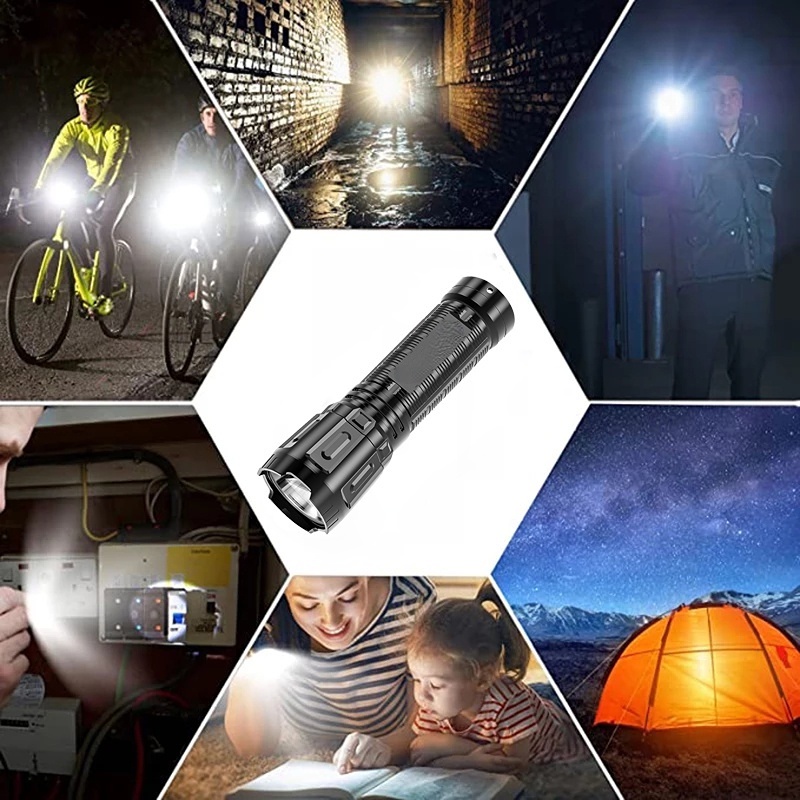 Lampu Senter LED Mini Portable Terang Anti Air Usb Rechargeable Untuk Outdoor