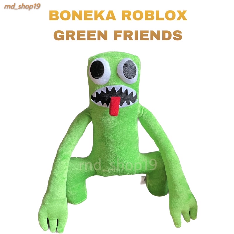 BONEKA ROBLOX RAINBOW KARAKTER TANGAN PANJANG / BONEKA ROBLOX RAINBOW FRIENDS / BONEKA ROBLOX GREEN 