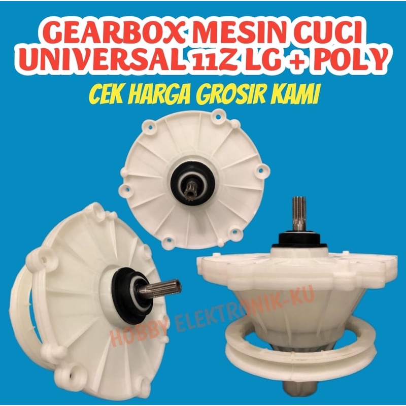 GEARBOX MESIN CUCI UNIVERSAL 11Z LG + POLY