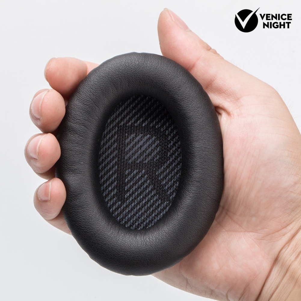 (VNEP) (Berkabel) 1 Pasang Bantalan Telinga Headphone Busa Lembut Nyaman Pengganti untuk BOSE QC 35 Ⅱ