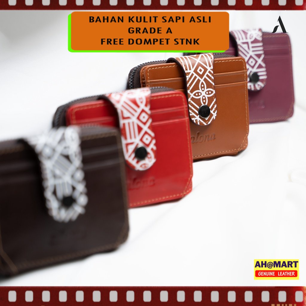 ALONA VEL Dompet Wanita Kekinian  Kulit Asli Alona Vela Wallet Dompet Mini Wanita Terbaru Trendy