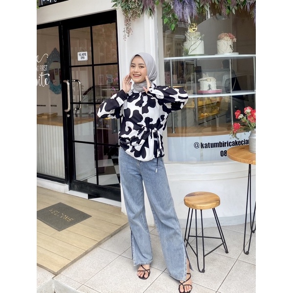 SERA SHIRT BY BOONAA | BLOUSE WANITA | RAYON BLOUSE PEREMPUAN | KEMEJA SERUT WANITA