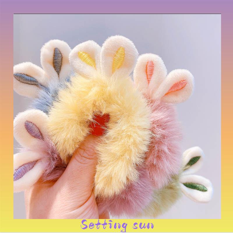 Ikat Rambut Bulu Elastis Motif Kartun Lucu Kelinci Rabbit Korean Style TN