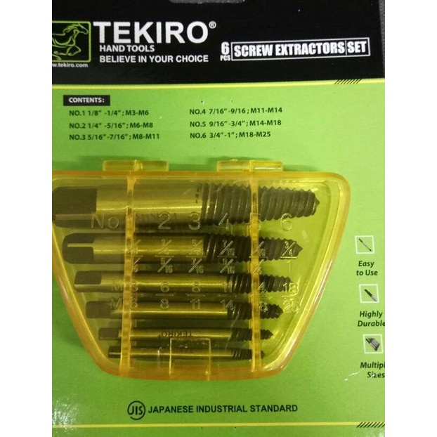 Tap Balik Set Tekiro ' Tap Pembuka Baut Patah Tekiro