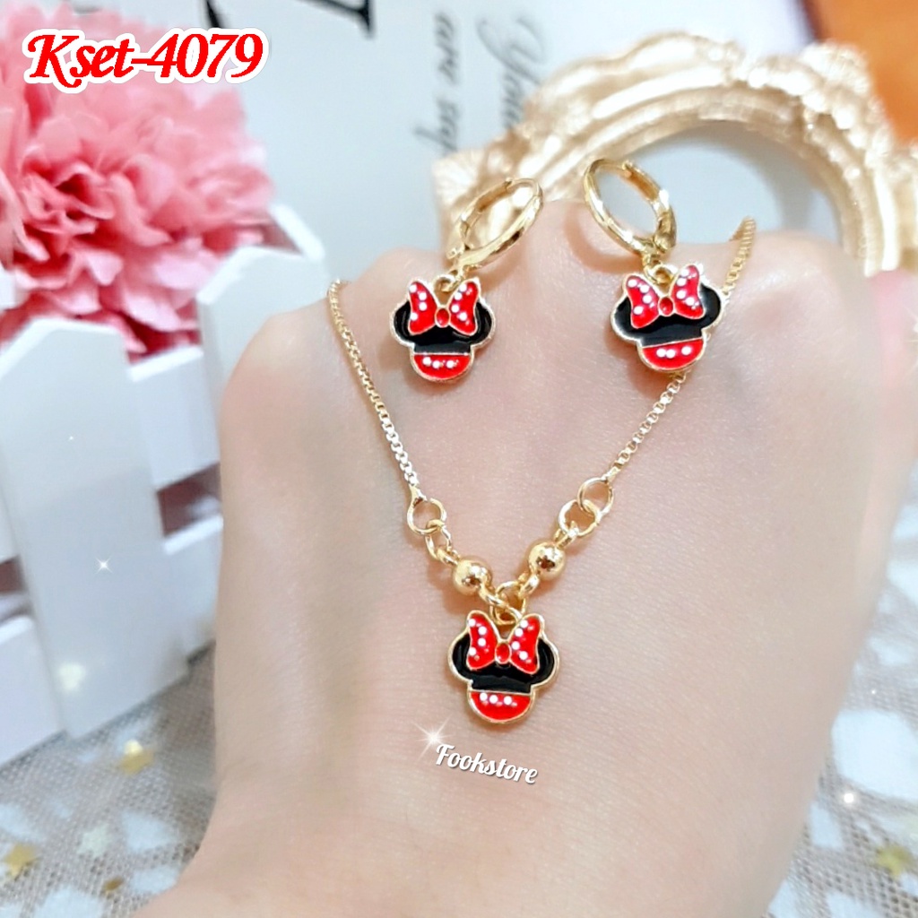 COD SET KALUNG ANAK GRATIS CINCIN CANTIK BUAT ANAK 3-7 THN