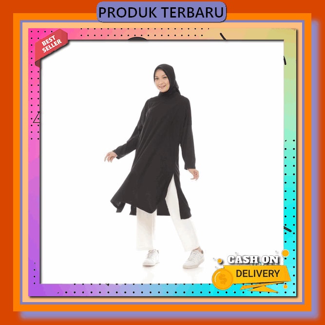 Blouse Tunik Wanita Tangan Panjang Tunik Bahan Kotak-Kotak Pakaian Baju Tunik Terbaru Pakaian Wanita