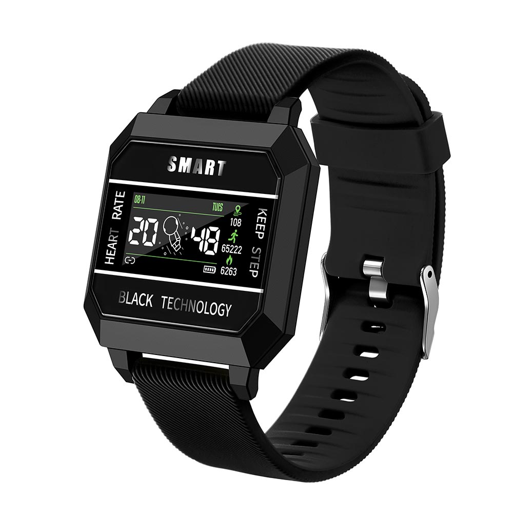 SKMEI Jam Tangan Smartwatch Sport Fitness Tracker Heart Rate - F8A - Black