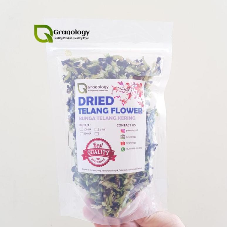

PRODUK- BUNGA TELANG KERING / DRIED TELANG FLOWER (250 GRAM) BY GRANOLOGY .