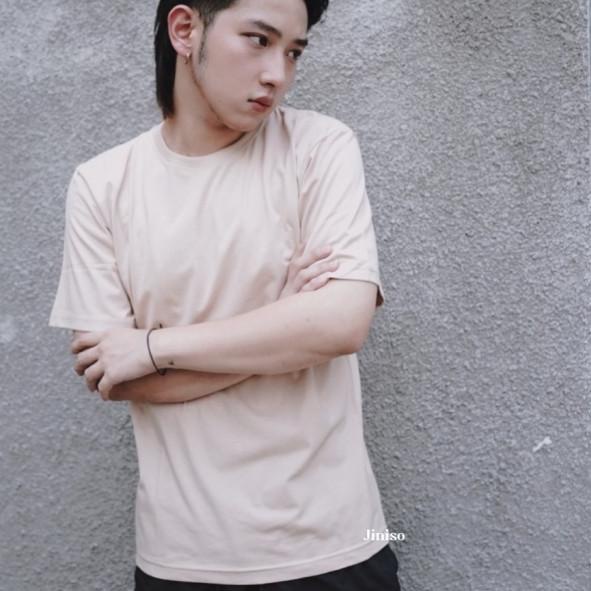 JINISO T-Shirt Oversize Tee | Kaos Pria - KHAKI, M