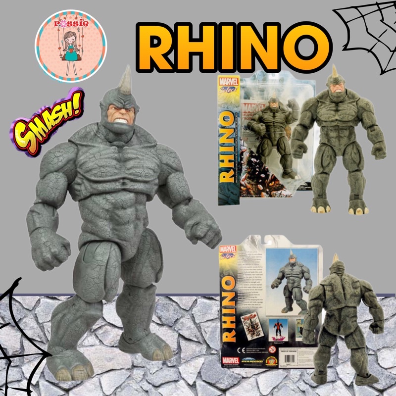Spiderman Classic Rhino Figure/Figure Rhino Musuh Spiderman/Action Figure Jumbo Rhino/Spiderman