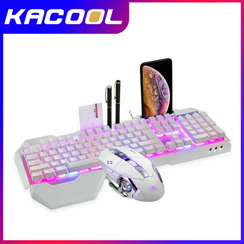 Keyboard Gaming 618 Set Keyboard Dan Mouse Gaming Berkabel Dengan 16 Jenis Efek Lampu Latar Dan Beberapa Urutan Tombol Pintasan