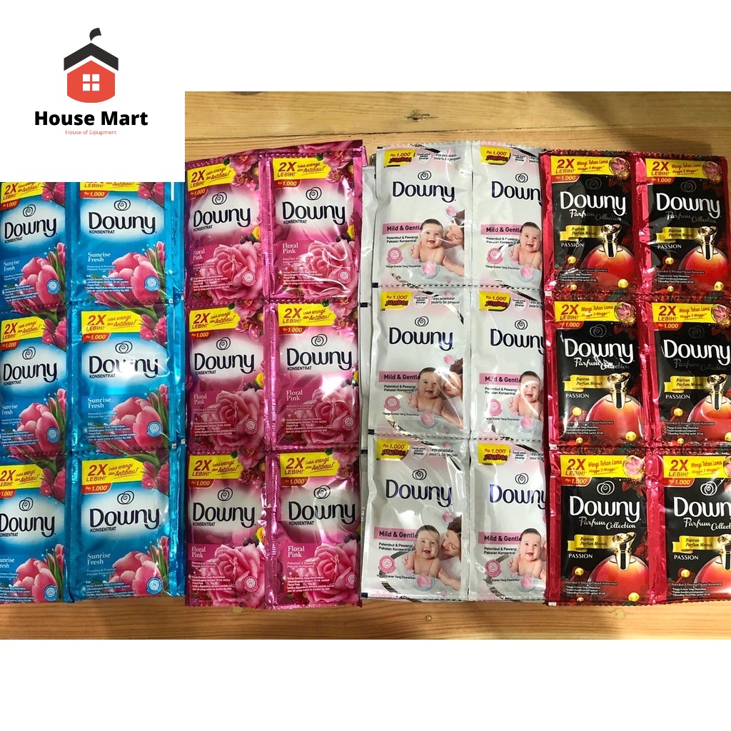 Downy Pakaian 20 ML 1 Renceng isi 6 Pcs