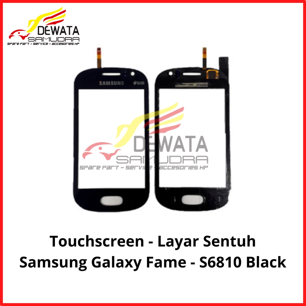 TS - Touchscreen - Layar Sentuh Samsung Galaxy Fame - S6810 Black