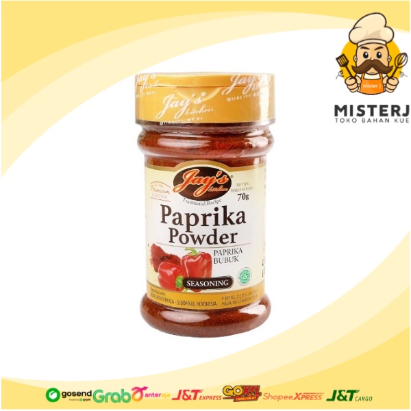

Jays Paprika Powder | 70 Gram | Jay's Paprika Bubuk