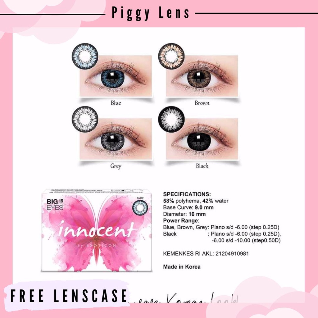 SOFTLENS X2 INNOCENT BIGEYES MINUS 3.25 s/d 6.00