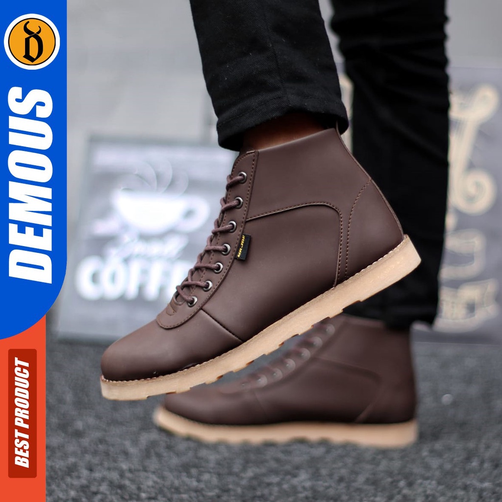 DEMOUS Dobbi - Sepatu Boots Pantofel Formal Kerja Pria