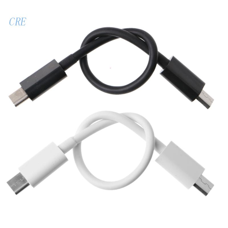 Cre Kabel Adapter Transfer Data / Charger Micro USB 3.1 Tipe C Ke USB 2.0 Warna Hitam / Putih