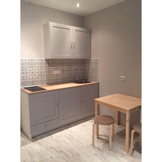 Kitchen Set /Meja Bar/Bufet Dapur Atas Bawah Non Rakitan P 120 cm Atas 80 cm