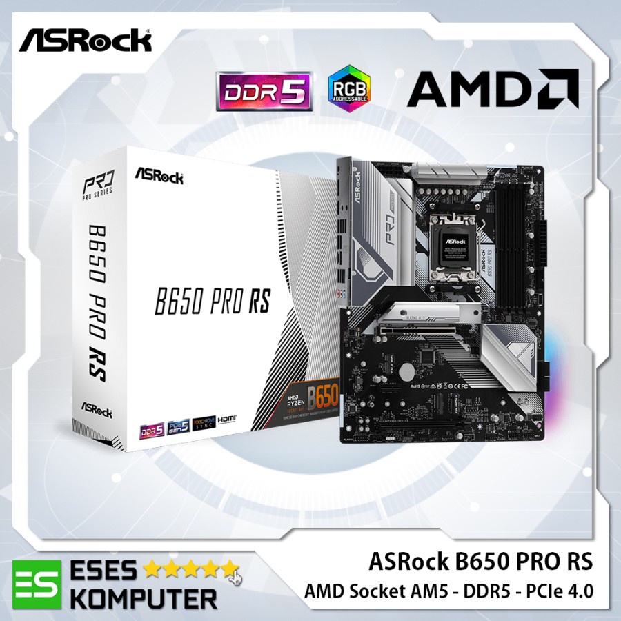 Motherboard ASRock B650 PRO RS | ATX | AM5 AMD B650 DDR5