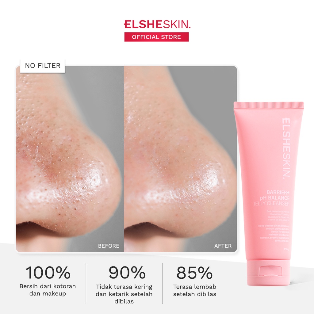 [PRE ORDER] ElsheSkin Barrier+ pH Balance Jelly Cleanser - Moisturizing and Gentle Facial Wash (Sabun Cuci Muka Semua Jenis Kulit)