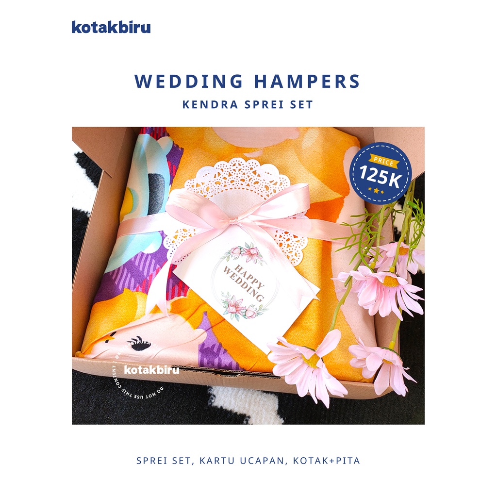 Hampers / Hampers Wedding / Hampers Sprei Ukuran 180x200