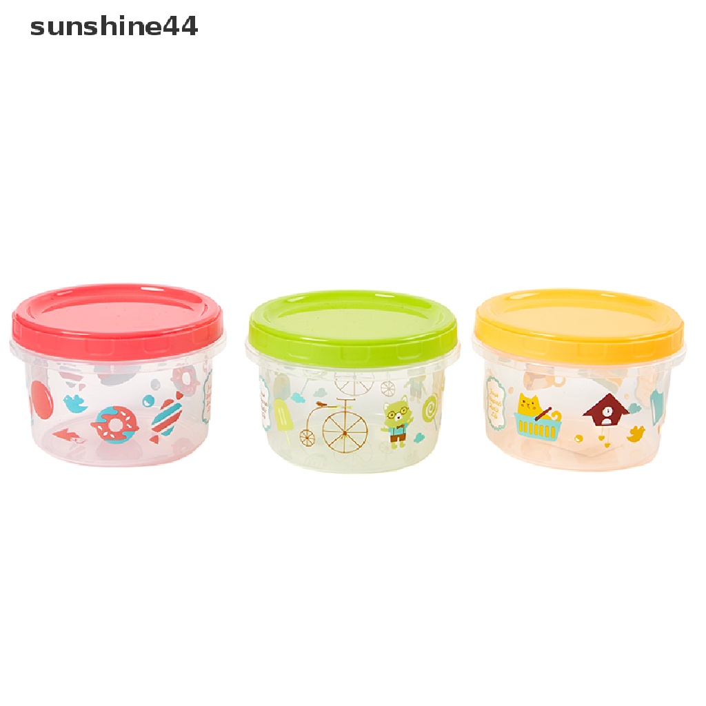 Sunshine Kotak Makan Bento Portable 250 / 500ml Motif Kartun Lucu Untuk Anak