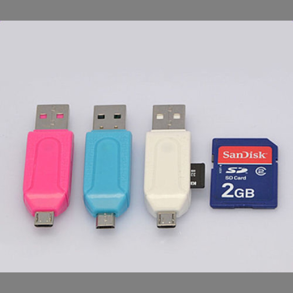 Card Reader Micro USB OTG TF / SD Untuk Handphone