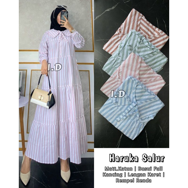 MIDI DRESS KATUN HARUKA 100% PREMIUM