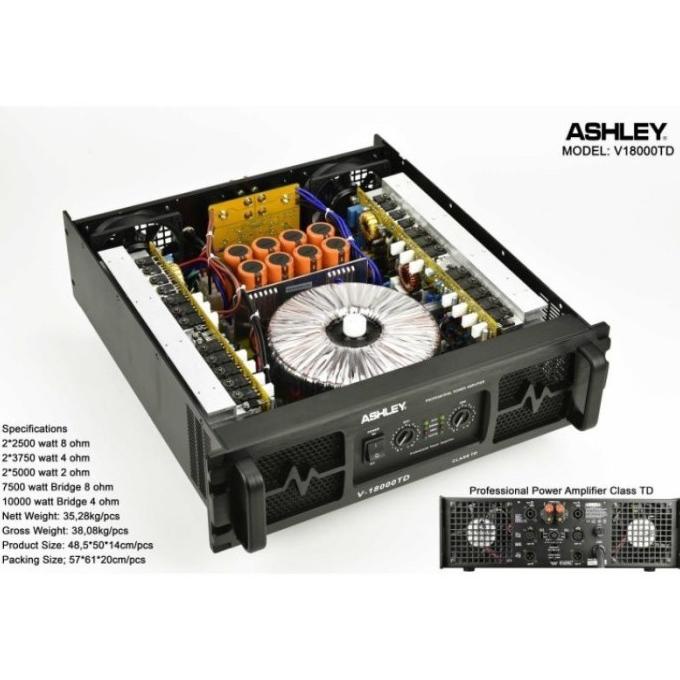 COD Power Ampli Ashley V 18000 TD Original Amplifier V18000TD Class TD