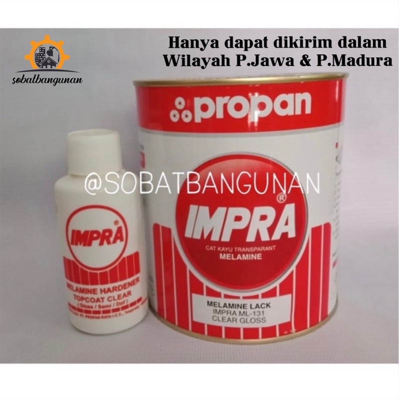 XTRA BUBBLE WRAP Propan Impra Melamine Lack ML-131 Clear Gloss Clear Doff Finishing Kayu Vernis