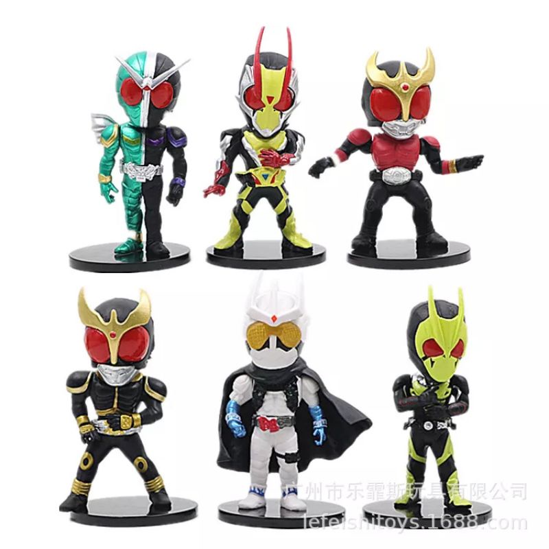 Mainan Anak Figure Masked Kamen Rider Set 6 Satria Baja Hitam