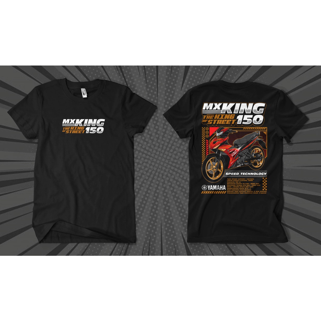 kaos adem nyaman dipakai motif yamaha mx king