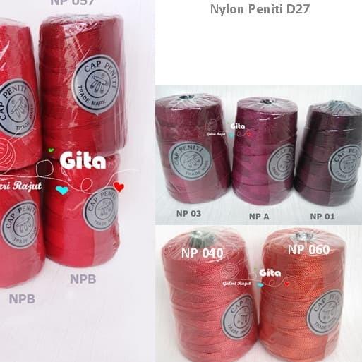 Benang Rajut Nylon Peniti D27 Red Group - NPA Marun