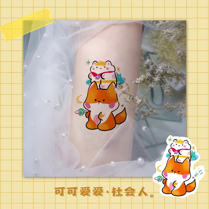 (30 LEMBAR)STICKER TATTO TEMPORER/ TATO TEMPORARY TAHAN AIR/ TATO ANAK PALSU/ TATYO LUCU/ TATO AIR