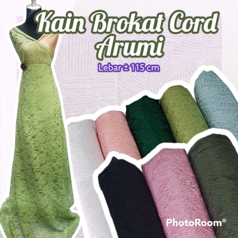 Bahan Kain Brokat Cord Kebaya Arumi kain brukat brocade halus lembut murah