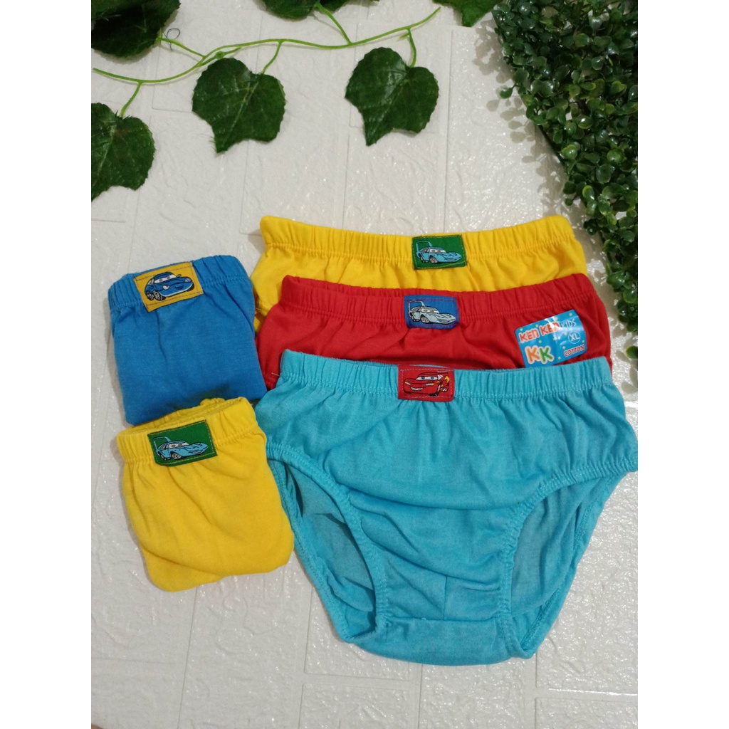 Celana Dalam Anak Laki laki Polos | CD Sempak Anak Cowok  | isi 12 Pcs | Size S M L XL