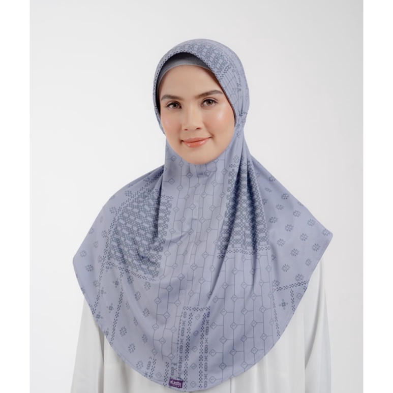 ELZATTA HIJAB KERUDUNG JILBAB INSTAN SERUT BELAKANG MOTIF TERARU PREMIUM SAHARA MONO PATCH