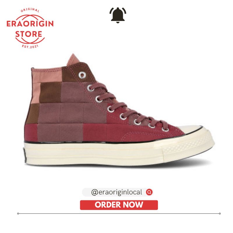 Sneakers Converse Chuck 70 HI Plant Patchwork Burgundy Taupe Original