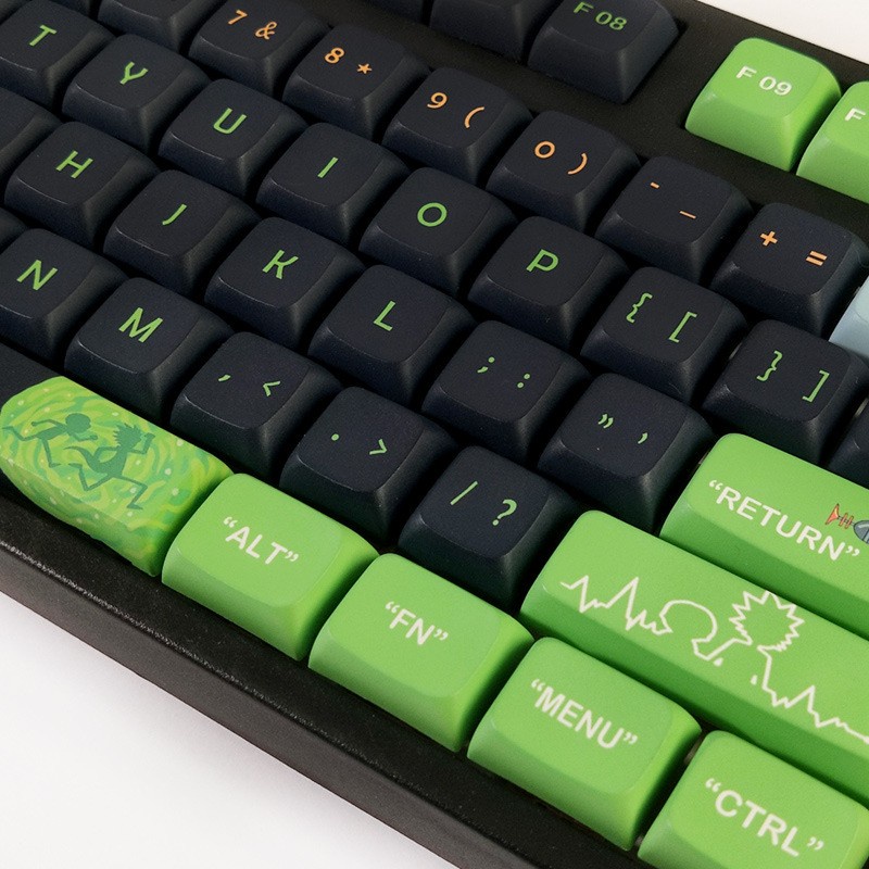 RICK&amp;MORTY Keycaps Mechanical Gaming Keyboard XDA Profile Universal