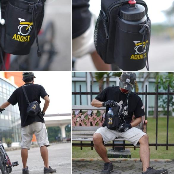 tempat botol minum sepeda lipat - Biru