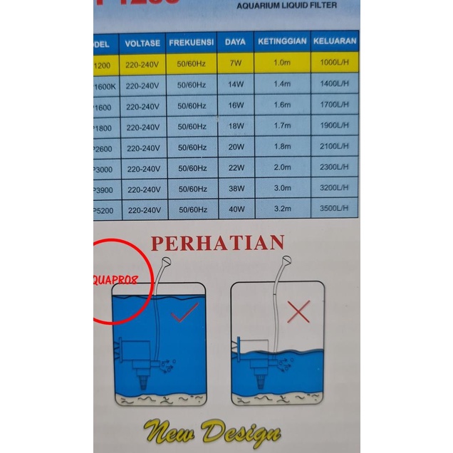 Pompa Air Aquarium Power Head Aquaman WP3900 Aquaman WP 3900