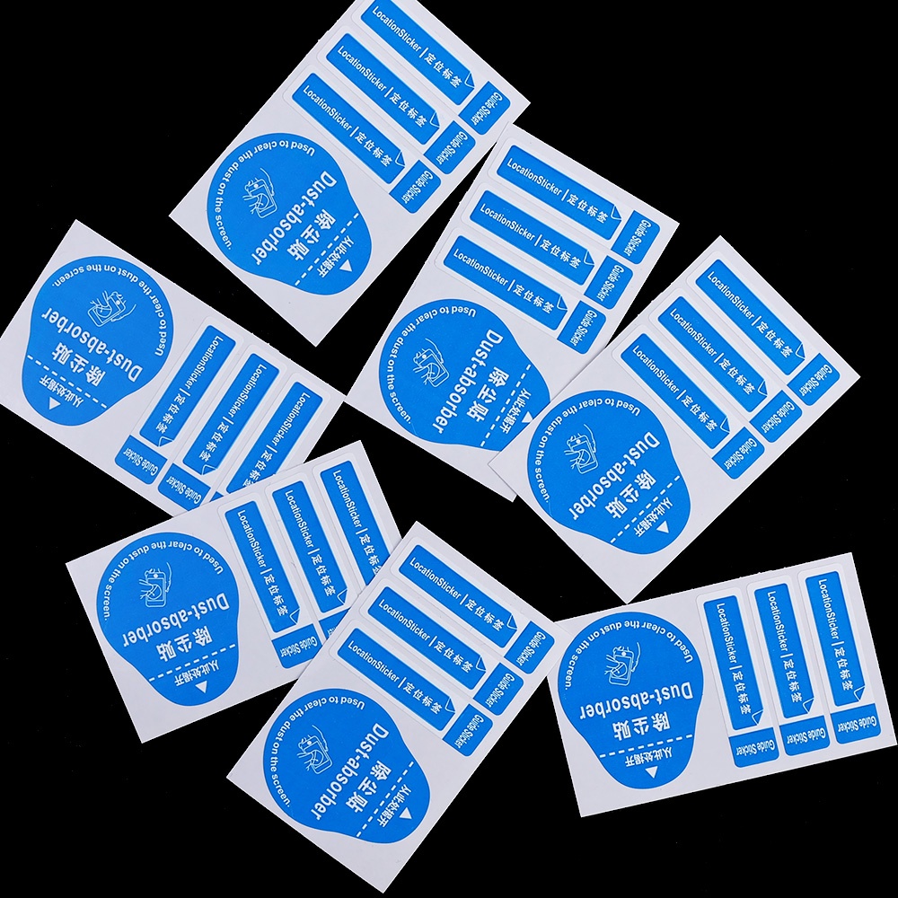 10pcs Stiker Pelindung Layar Hp 3 In 1 Menyerap Debu