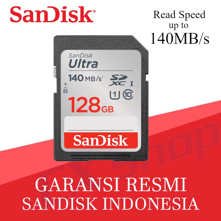 SanDisk Ultra SDXC Card class 10 128GB - GARANSI RESMI