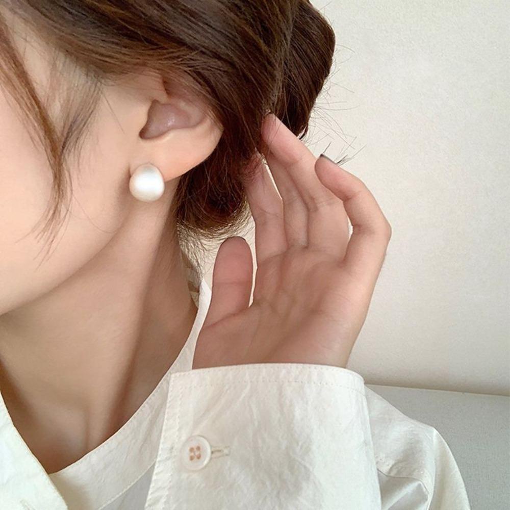 Needway  Gadis Anting Temperamen Sederhana Frosting Musim Gugur Fashion Perhiasan Fashion Unik