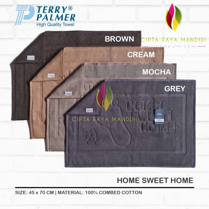 [N4F50] Keset Kaki Handuk Terry Palmer Premium 45X70 Home Tebal Serap [Rt]