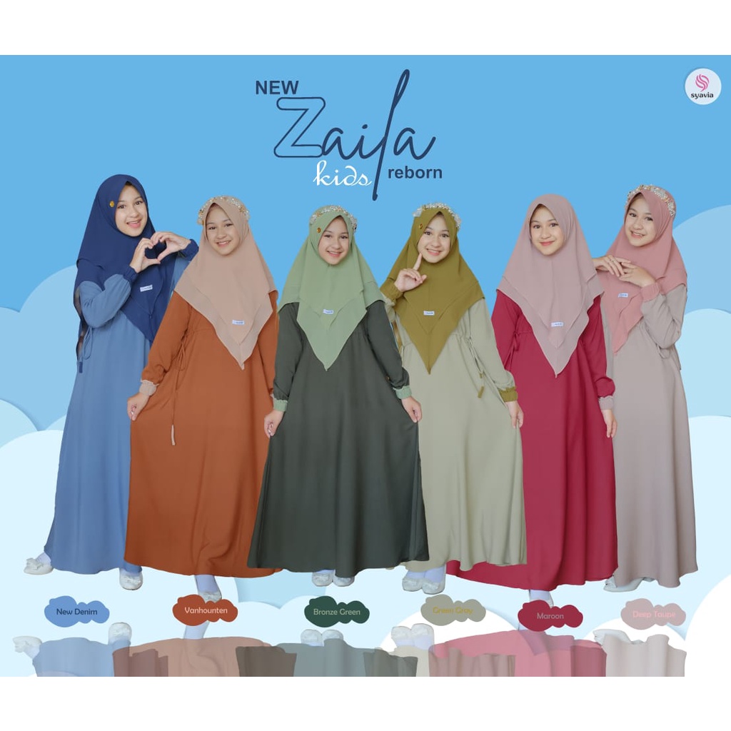 TERBARU DRESS KID ZAILA BY ALZAINFASHION