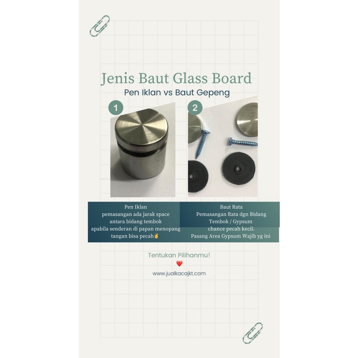 

Glassboard 90X120 - Papan Tulis Kaca 90X120 - Glass Board Termurah 5Mm