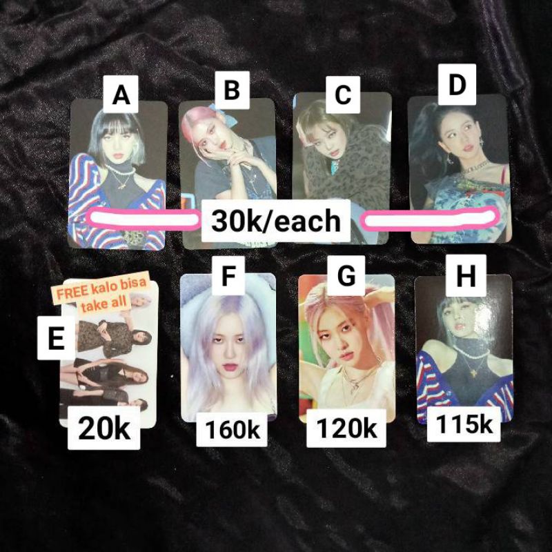 Ready Stock Photocard Blackpink Photobook 4+1 Limited Edition PC BP Jisoo Jennie Rose Lisa POB Ktown